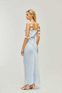 Vestido de cóctel largo sin mangas para mujer con vestido de malla polivinílica para el vestido de fiesta para la fiesta y la ocasión - Product Image 3