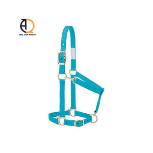 Licol d'équitation léger sur mesure en nylon et cuir de haute qualité du Pakistan, nouveau style respirant - Product Image 3