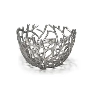 Декоративные металлические алюминиевые миски с круглой крышкой