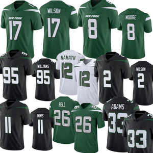 2 Zach Wilson Sauce Gardner Elijah Moore Garrett Wilson Denzel Mims Quinnen Williams Maillot de football cousu - Product Image 1