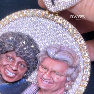 Collar con Colgante 3D de Memoria VVS Moissanite para Hombre, Plata de Ley 925, Personalizado, Estilo Hip Hop, de Lujo, Regalo de Cumpleaños - Product Image 4