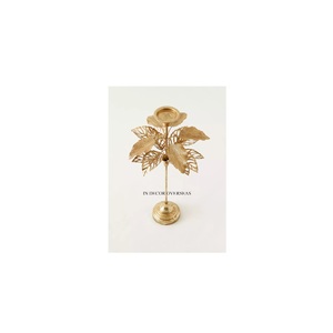 Bougeoirs de Table Décoratifs en Métal de Qualité Supérieure, Design de Haute Qualité, Entièrement Plaqué Or, Look Élégant - Product Image 1