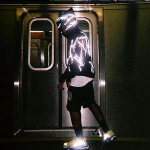 New Design 100%cotton Custom Reflective Printing Unisex Oversized <b>Hoodies</b> & Sweatshirts Streetwear <b>Men</b> Reflective <b>Hoodies</b> - Product Image 1