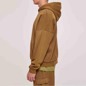 Conjunto de pantalones de chándal con capucha de gran tamaño para hombre, chándal de talla grande con estampado de logotipo personalizado y forro polar de algodón - Product Image 3