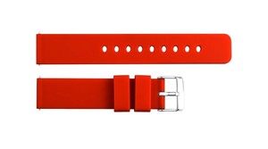 JD417 Sport Red Waterproof Silicone Breathable Durable Adjustable Soft Light Smart <b>Watch</b> Strap 12-24mm Stainless Steel Buckle - Product Image 5