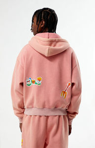 Acid <b>Wash</b> Hoodie with Custom logo | Oversized Vintage Streetwear Hoodies Wholesale | Custom Logo Sweatshirt Supplier - Product Image 4