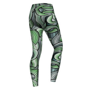 Mallas de sublimación para mujer, superventas, estilo personalizado, llegada suave, sublimación con calidad de excelencia, mallas de Yoga con cintura elástica - Product Image 2