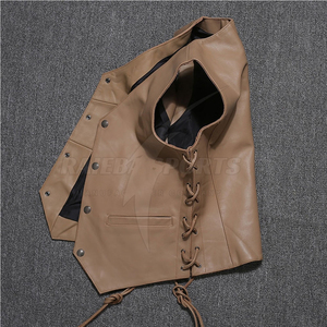 Gilet en cuir véritable pour hommes, gilet en cuir à la mode pour l'hiver, gilet en cuir pour la vente, nouveauté - Product Image 2