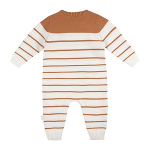 Suéter de Punto para Bebés, Mono con Cuello Acanalado, Sensación Segura y Cómoda, Jersey con Broches en las Piernas para Facilitar el Cambio de Pañal, Logotipo OEM - Product Image 2