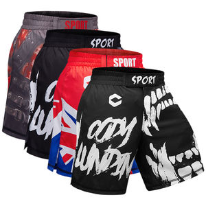 Gants de boxe de combat de haute qualité Mma Gym Kickboxing Shorts Arts martiaux Porter May Thai Emma Box Short Sportswear pour adultes Unisexe - Product Image 1