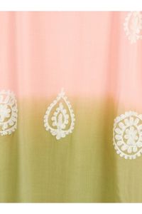 Meilleure Robe Kimono Faite Main pour Femme en Rayonne, Dentelle, Paillettes et Broderies, Tie-Dye Ombré, Style Bohème, Respirante et Écologique, pour la Plage ou comme Cache-Maillot - Product Image 4