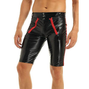 Men Leather <b>Shorts</b> Casual Stylish Durable Comfortable Soft Lined Breathable Premium Quality Outdoor Summer Fashion Apparel - Product Image 3