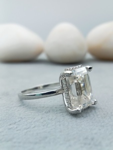 Custom Fancy Solitaire Engagement Wedding Anniversary Party Ring 100% Satisfaction Guaranteed 925 Sterling Silver 14k 18k Gold - Product Image 2