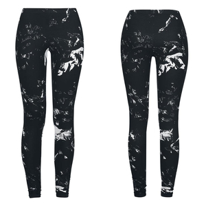 Leggings de yoga pour femmes à taille élastique, uni, lavé, extensible dans les quatre sens, pantalon élégant de haute qualité pour les tenues de tous les jours - Product Image 1