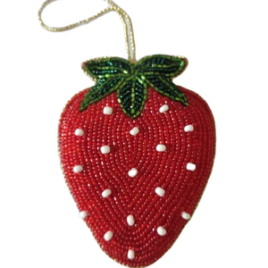 Perlé Fraise Broderie Porte-clés Cadeaux Vintage Style Perles De Rocaille Broderie Porte-clés En Vrac avec Accepter Conception Personnalisée - Product Image 1