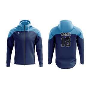 Sudadera con capucha personalizada con cremallera completa 100% poliéster para uso diario y promociones de eventos Diseño de sublimación OEM para marca - Product Image 2