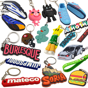 Porte-clés en caoutchouc personnalisé AIFRAN, forme personnalisée, promotionnel, 2D 3D, porte-clés en PVC souple, logo de marque personnalisé, porte-clés en silicone en vrac - Product Image 3