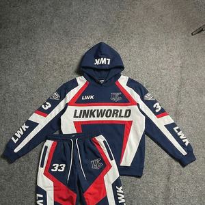 Conjunto Deportivo de Invierno con Logotipo Personalizado, Chaqueta Cortavientos, Pantalones Joggers, Sudadera Transpirable, Dos Piezas, Estilo Urbano, Unisex - Product Image 5