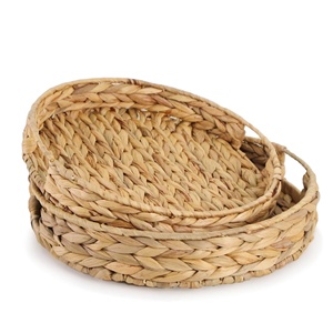 ชุดถาดสานมือขายส่ง ถาดหวายคุณภาพสูง สำหรับใส่ผลไม้และเครื่องดื่ม - Product Image 1