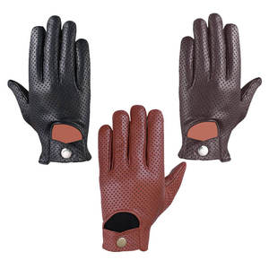 Gants en cuir de mouton de qualité supérieure, noirs, tactiles, pour l'hiver, le cyclisme, la conduite et la mode, vente en gros - Product Image 6