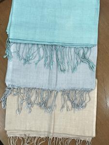 Light Bamboo <b>Viscose</b> Traditional Women's Shawl and Scarf Medium Length for Warm Weather in Spring Season - Product Image 2