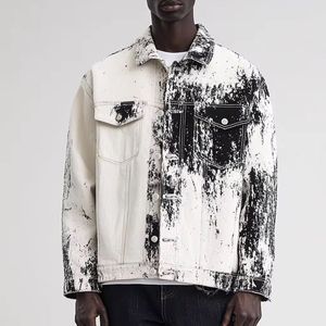 Veste en jean pour adulte, nouvelle collection 2025, tendance, personnalisable, vente en gros, toile respirante, séchage rapide, style urbain, unie, déchirée, hiver, devant - Product Image 4