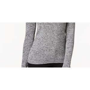 Maglione Vintage Casual da Donna Karen Scott in Cotone con Collo Alto, Traspirante, con Fiocco Frontale e Applicazioni di Lettere, Grigio, Taglia Media, per l'Autunno - Product Image 3