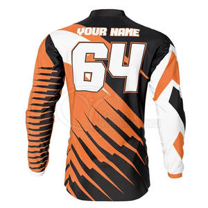 Camiseta de Motocross Personalizada al por Mayor OEM, Camiseta de Carreras de Motocross de Manga Larga, Sublimación al por Mayor - Product Image 2