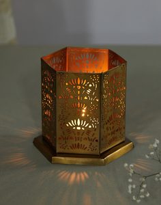T Light Candle Holder Gold Coated Tea Light Candle Holder Stand for Home <b>Tealight</b> Candles Holder for Wedding Table Top - Product Image 1
