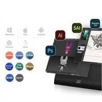 Deco Pro LW 2. Nesil Kablosuz Grafik Tablet 11x7 İnç Çalışma Alanı BT 5.0/Kablolu Bağlantı 5080 LPI Kalem Çözünürlüğü X3