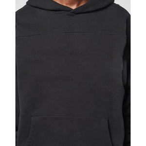Sudadera con Capucha Negra para Hombre, Logotipo Personalizado, Manga Larga, Sudadera con Bolsillo Canguro, Trackstar OEM, Marca Privada - Product Image 6