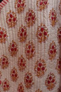 Elegant TNT's Stylish Winter Quilted Cotton <b>Jacket</b> New Arrival <b>White</b> Autumn Floral Embroidery Suzani Neck Short <b>Tweed</b> Button - Product Image 3