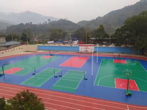 Enlio Pro FIBA <strong>3x3</strong> Certified SES Rubber Interlocking <strong>Tiles</strong> - Outdoor Multi-Sport Surface for Basketball &amp; Training - Product Image 4