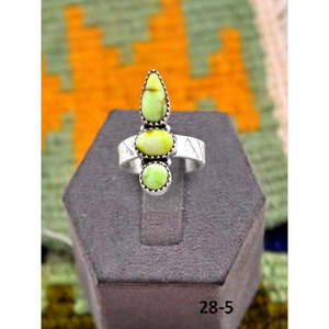 Bague ajustable en argent sterling turquoise Palomino d'inspiration sud-ouest, style romantique, sertie de pierres, or rose et rhodium, cadeau idéal - Product Image 5