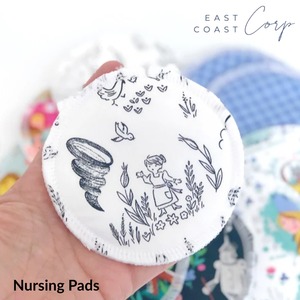 Almohadillas de lactancia de bambú, reutilizables, almohadilla de lactancia, grande, lavable, Floral, Pack, Dorothy, Retro, Leche materna - Product Image 2