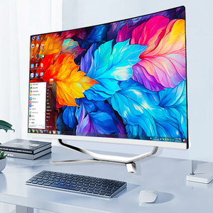 Computadora de escritorio todo en uno AIO de 27 pulgadas con pantalla curva OEM ODM, Core i7 <span class=keywords><strong>11370H</strong></span>, 16GB, 512SSD, PC monobloque con batería UPS - Product Image 1