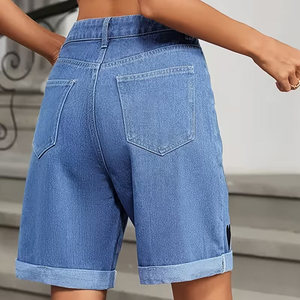 Shorts en jean pour femmes, légers, de la meilleure conception, avec impression de logo personnalisée, confortables et de longueur courte - Product Image 3