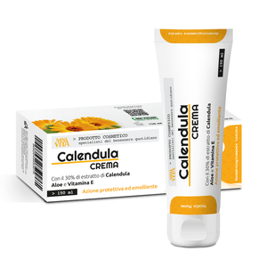 Crema de Caléndula Sanavita, Marca Italiana, 150 ml, Para Irritación y Enrojecimiento de la Piel, Para Distribuidores - Product Image 1