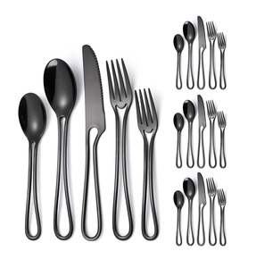 Juego de cubiertos de metal pulido brillante Juego de cubiertos 18 piezas de acero espejado Boda Fiesta Hotel Restaurante Cena Juego de artículos - Product Image 4