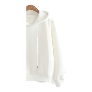 Vestido Sudadera de Invierno Personalizado para Mujer, 100% Algodón, Felpa, Ecológico, Transpirable, Resistente al Viento, con Bordado en Relieve en la Parte Delantera, Cuello Redondo Blanco - Product Image 5
