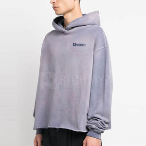 เสื้อฮู้ดดี้ผ้าคอตตอนผสมคุณภาพพรีเมียม ล้างสีแบบแอซิดวอช แฟชั่นไซส์ใหญ่ เสื้อผ้าแฟชั่น เสื้อฮู้ดดี้ล้างสีแบบแอซิดวอช - Product Image 3