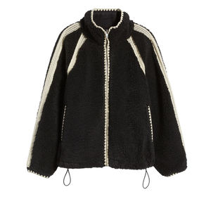 Vêtement d'extérieur pour femmes en gros, manteau décontracté à col châle, polaire, fausse fourrure, fermeture éclair, chaud, surdimensionné, veste d'hiver, vêtements d'hiver - Product Image 6