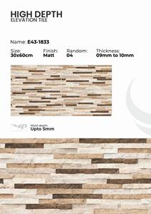 Surfaces contemporaines de luxe, stylées avec des carreaux en porcelaine de haute profondeur, finition mate, 300x600 mm - Product Image 4