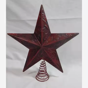 Ornements suspendus de qualité supérieure Affichage des tendances des étoiles de Noël en métal et ornements suspendus avec des couleurs et des tailles personnalisées disponibles - Product Image 4