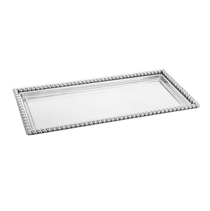 Plateau moderne en métal plaqué argent, lavable au lave-vaisselle, durable, pour mariage, restaurant, hôtel, cuisine, nourriture, boisson, petit-déjeuner - Product Image 3
