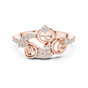 Anillo de Oro Amarillo Chapado en Oro con Diamante Cultivado en Laboratorio, Redondo, para Mujer |   Compromiso y Boda |   Regalo para Fiestas |   Diamante Cultivado Nuevo - Product Image 2