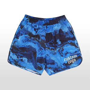 New Custom 5 Inch Digital Printing Worsted Solid Eco-Friendly Breathable All <b>Over</b> Print Polyester Above <b>Knee</b> <b>Shorts</b> - Product Image 5