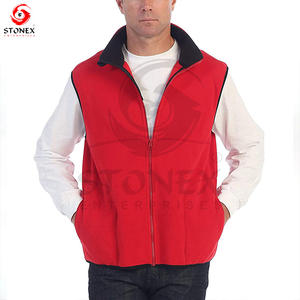 Poche personnalisée hommes polaire gilet chaud pleine fermeture éclair hiver extérieur Street Wear sans manches - Product Image 3
