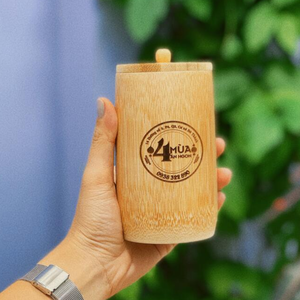 ชุดถ้วยดื่มไม้ไผ่และถ้วยไม้ไผ่พร้อมหลอดสำหรับงานปาร์ตี้ที่บ้าน100% ไม้ไผ่ธรรมชาติโดย Eco2go เวียดนาม - Product Image 3