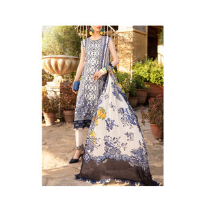 Salwar kameez-3 piezas de césped para mujer, bordado punto paquistaní, liso, Salwar y césped, Dupatta - Product Image 1